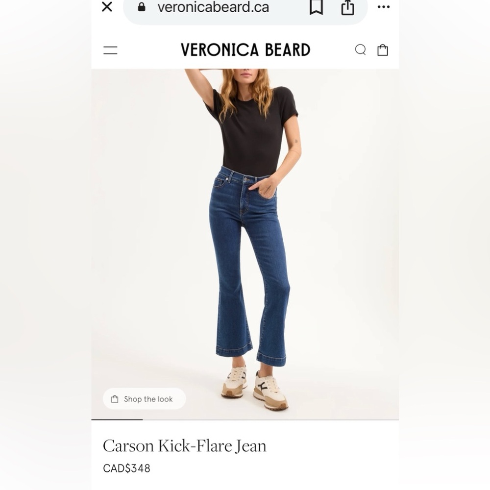 Veronica Beard “Carson” kick flare jeans 28